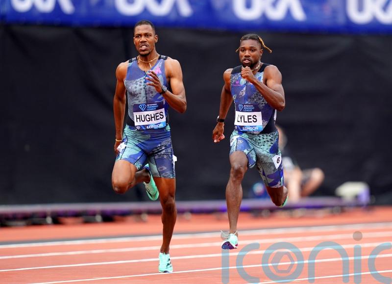 Zharnel Hughes aiming to do talking on track against outspoken rival Noah Lyles