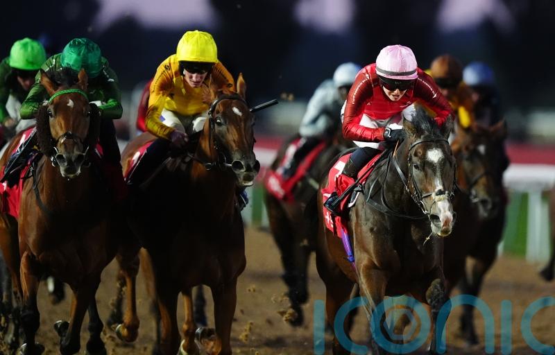 Saffie Osborne celebrates Racing League hat-trick