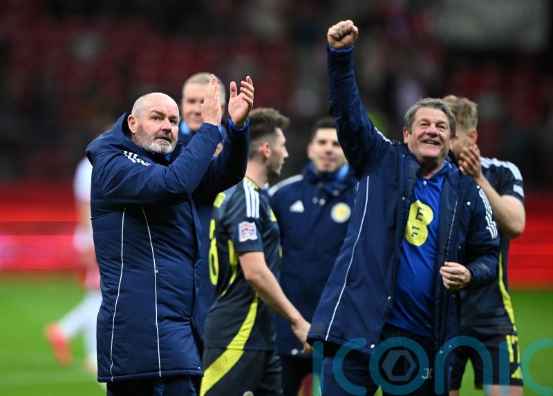 Steve Clarke hails Scotland&rsquo;s spirit after earning Nations League play-off