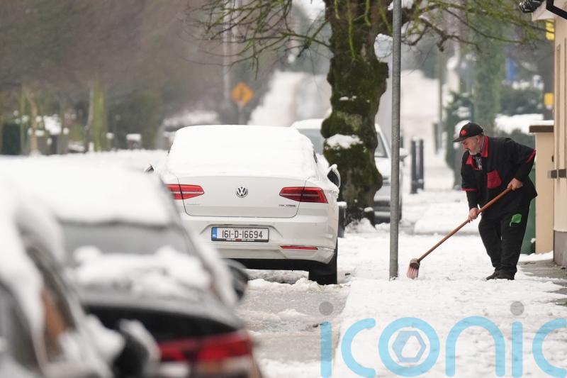 Status orange weather warnings remain in place for 11 counties in Ireland