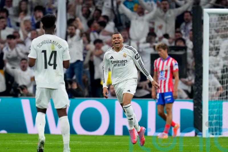 Kylian Mbappe&rsquo;s equaliser in Madrid derby means champions Real maintain top spot