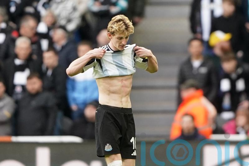 Newcastle to weigh up red card appeal with Anthony Gordon set to miss cup final