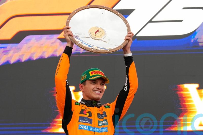 Lando Norris holds off Max Verstappen to win wet Australian Grand Prix