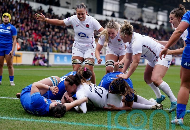 England start Women&rsquo;s Six Nations title defence with bonus-point win over Italy