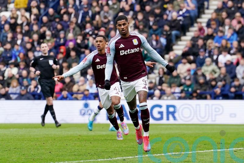 Marcus Rashford nets first Aston Villa goals as Preston swept aside in FA Cup