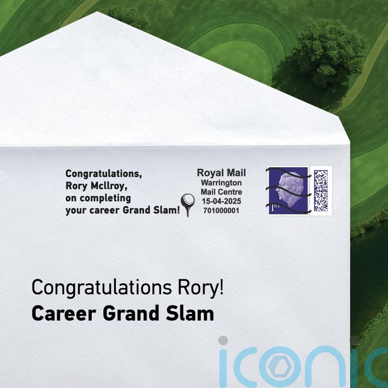 Rory McIlroy&rsquo;s career grand slam celebrated with Royal Mail postmark