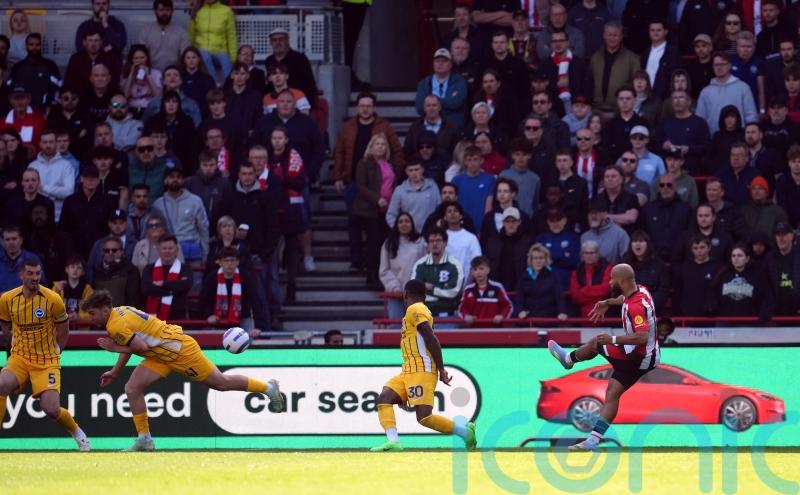 Bryan Mbeumo at the double as Brentford beat Brighton to stay in European hunt