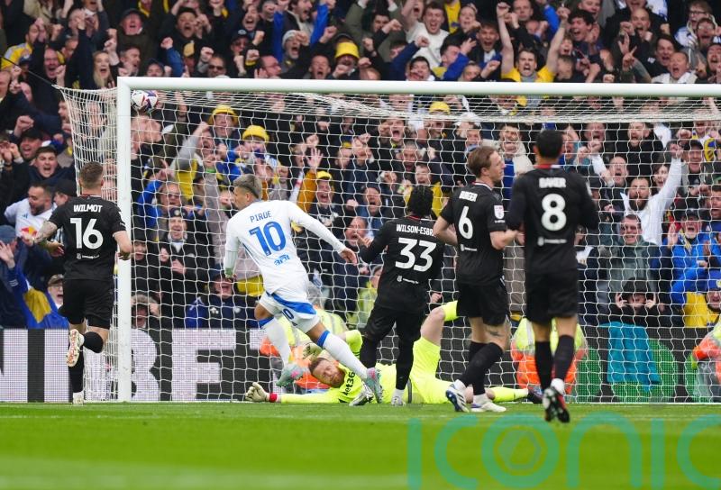Four-goal Joel Piroe puts Leeds on the brink of promotion to the Premier League