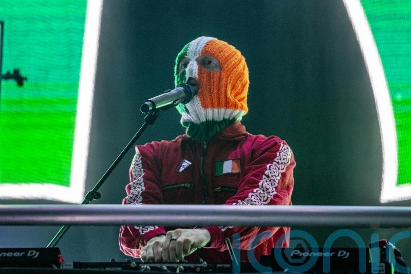 DUP leader: Kneecap&rsquo;s &lsquo;balaclava has slipped&rsquo;