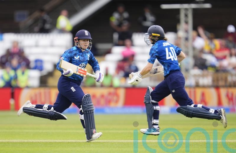Tammy Beaumont loving life at the top of the England order with Amy Jones