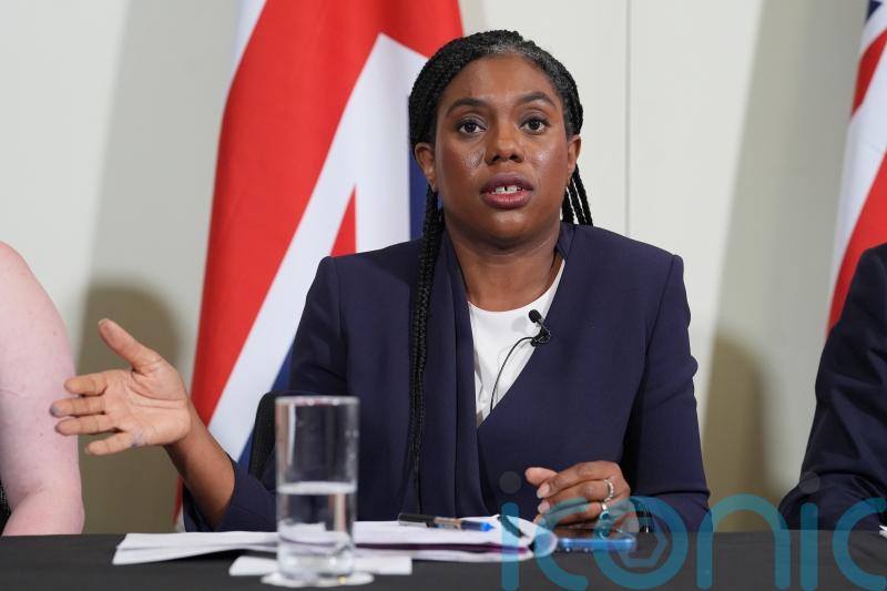 Tory leader Kemi Badenoch says BBC &lsquo;should not show&rsquo; Kneecap at Glastonbury