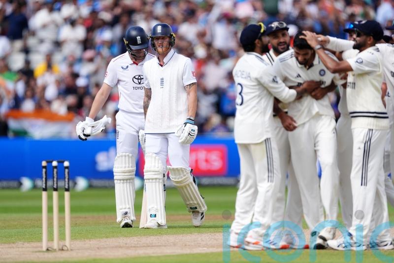 India close on victory as Ben Stokes falls on brink of lunch