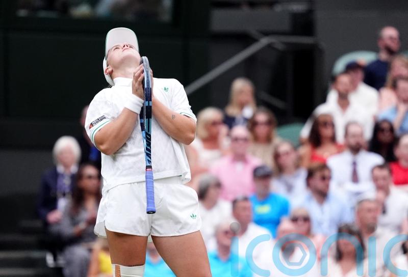 Sonay Kartal&rsquo;s impressive Wimbledon run ended by Anastasia Pavlyuchenkova