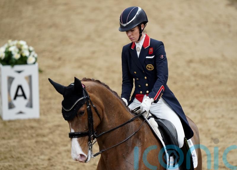 Charlotte Dujardin made dressage comeback at Gloucestershire event