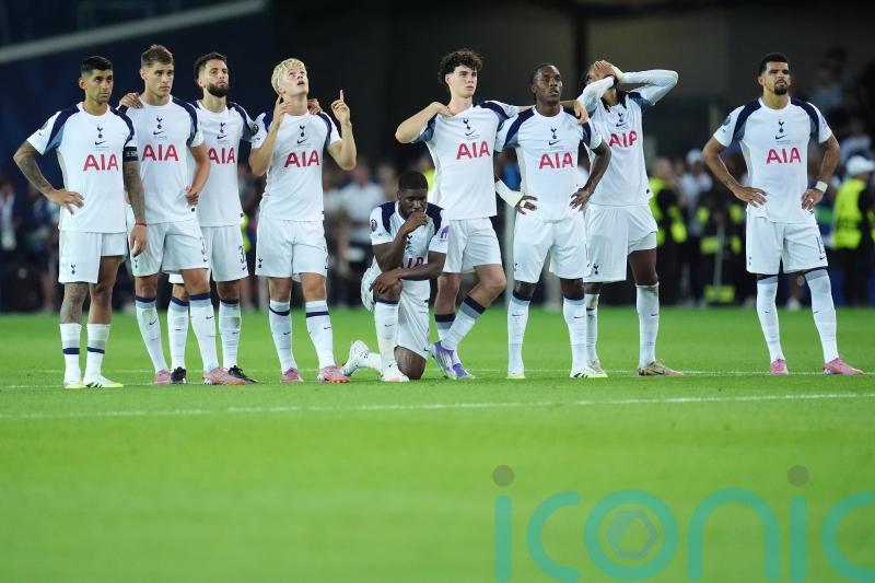 Spurs squander late two-goal lead before Super Cup shoot-out defeat to PSG