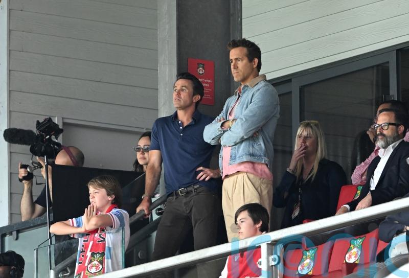 Rob McElhenney and Ryan Reynolds watch on as Wrexham lose to West Brom