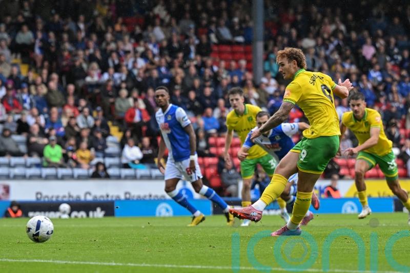 Josh Sargent at the double as Norwich beat 10-man Blackburn