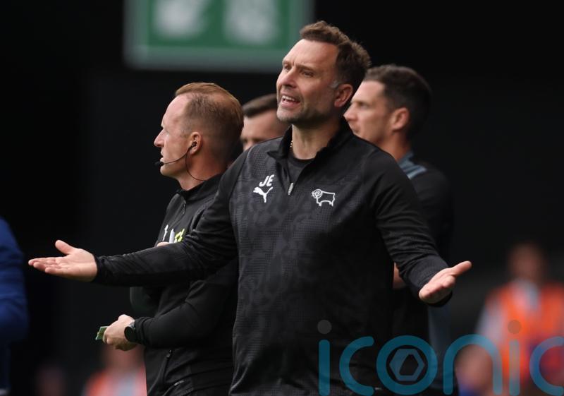 Derby boss John Eustace rues missed chance to claim first league win at Ipswich
