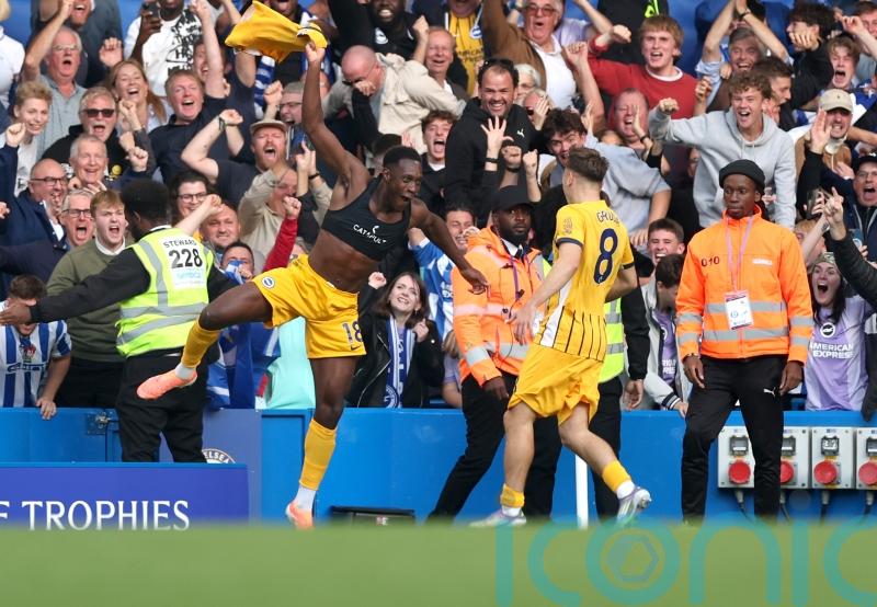 Brighton net twice at the death to claim comeback win away to 10-man Chelsea