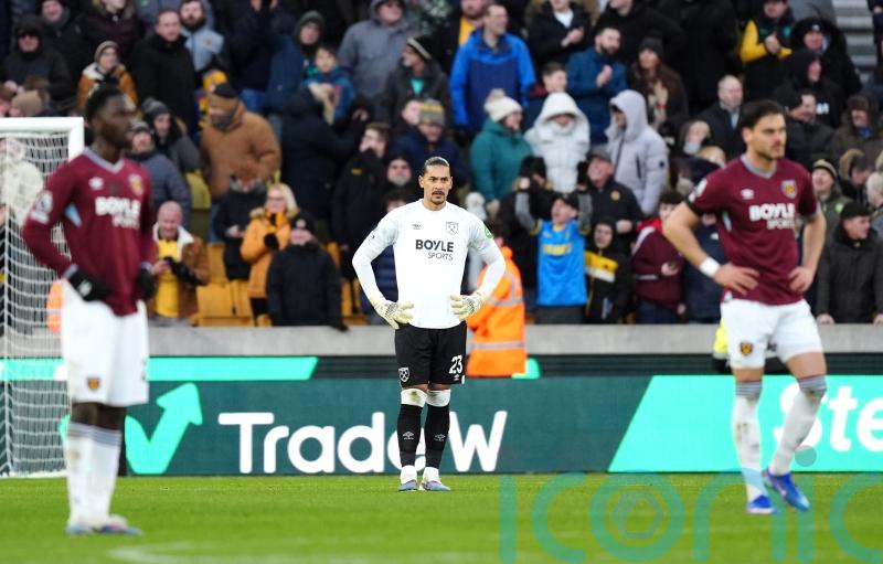 West Ham in deep trouble after losing at Wolves