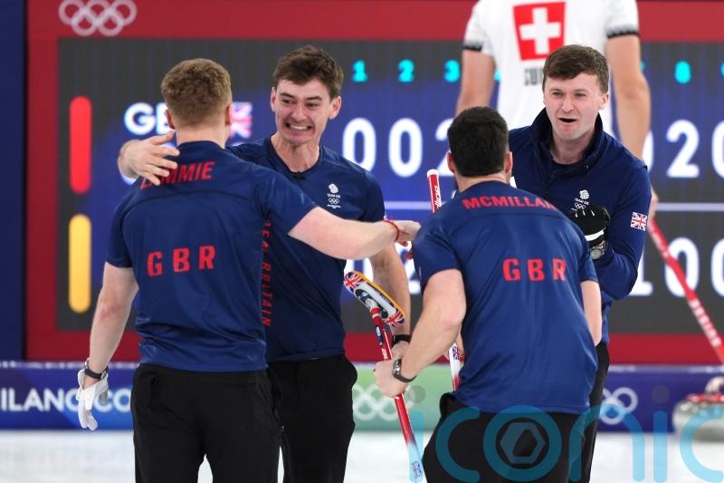 Great Britain&rsquo;s men&rsquo;s curling team beat Switzerland to reach Olympic final